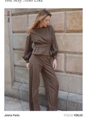 Jolene Wide-Leg Pants in Chocolate Brown